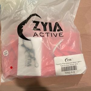 Zyia Popsicle Pink Reflective Stripe Light n Tight